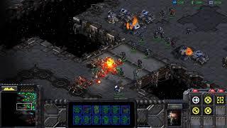 Starcraft Remastered Terran VS Zerg 3 Player FFA - Full Battle -