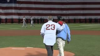 20131023 Tiant delivers the game ball