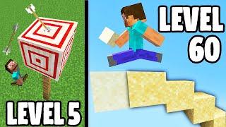 Minecraft IMPOSSIBLE Trick Shots Level 1 To Level 100