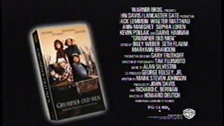 Grumpier Old Men 1995 Teaser VHS Capture