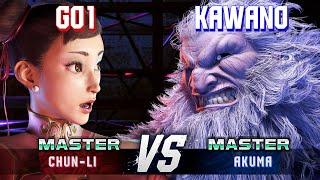 SF6 ▰ GO1 Chun-Li vs KAWANO Akuma ▰ High Level Gameplay