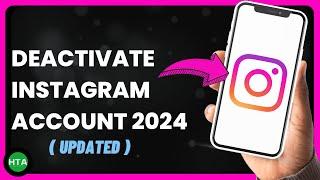 How To Temporarily DEACTIVATE Instagram Account Latest Update 2024  How To Apps