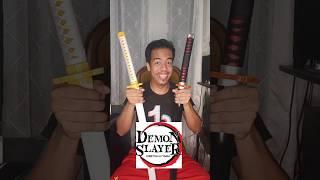 unboxing TikTok budol demon slayer cosplay sword samurai katana anime