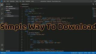 How to download visual studio code in pc  download visual studio code