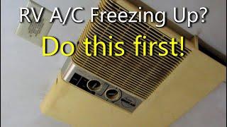 RV Air Conditioner Freezing Up - Easy Fix  Useful Knowledge