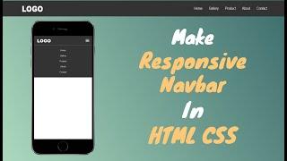 Responsive Navigation Bar In HTML CSS And JS  Responsive Navbar In HTML CSS And JS  Menu Navigatio