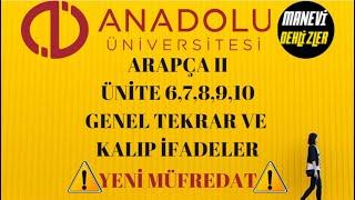 Aöf Arapça 2 Final Konuları HIZLI Tekrar Ve KALIP İfadeler  Yeni Müfredat 