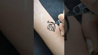 Cute “S” letter Henna Tattoo ️ #mehndi #tattoo