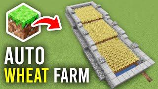 How To Make Automatic Wheat Farm In Minecraft - Full Guide