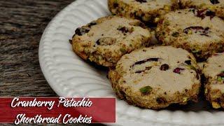 Cranberry Pistachio Shortbread Cookies  Elegant & Festive