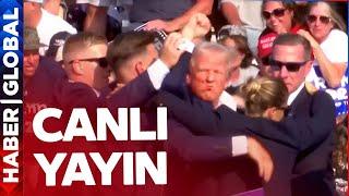 CANLI YAYIN I Donald Trump Pensilvanyada Vuruldu İşte Saldırının Perde Arkası