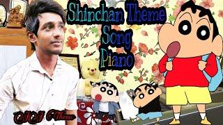 Shinchan Theme Song Piano  Keyboard  by Jebin Joe K.P  Jebin Theme Joe