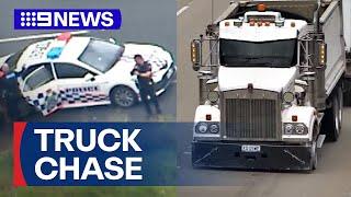 Truck driver arrested in Queensland after police chase  9 News Australia
