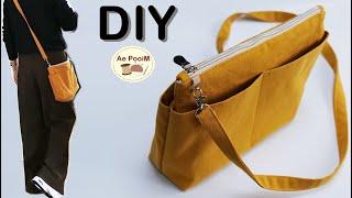 DIY Zipper Crossbody Bag Easy Sewing Project