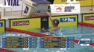 Jonathan Tan - Mens 100m Free Final 26 June 2021 16th SNSC Invitationals