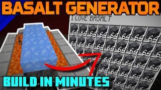 One Minute FULLY AFK Basalt Farm  Up to 48000 DPH  Overword and Nether