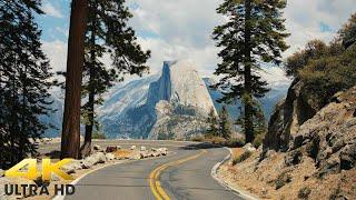 Yosemite National Park Scenic Drive to Glacier Point & Tioga Pass 4K  California  Yosemite Hiking