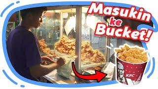 PRANK MASUKIN KFC PINGGIR JALAN KE BUCKET KFC Wkwkwk