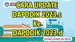 CARA UPDATE DAPODIK 2023.d KE DAPODIK 2023.d