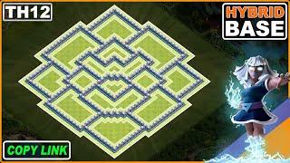 NEW TH12 Hybrid Base 2024 COPY LINK - Clash of Clans