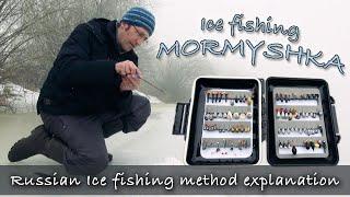 Mormyshka ice fishing traditional russian ice fishing 2021  Roach bream and perch with marmyshka