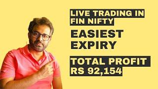 Live Trading in Fin Nifty  - Total Profit Rs 92154