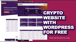 How to create a cryptocurrency & investment website with WordPress and a Free theme Part 1