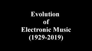 Evolution of Electronic Music 1929 - 2019