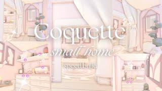 ˚౨ৎ˚｡ Budget Friendly Coquette Small home commission  - Speed Build ｡˚౨ৎ˚  Adopt me  Roblox