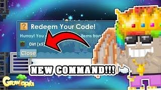 REDEEM CODE for FREE DIRT + NEW COMMAND  Growtopia