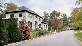 Autumn Drive Through North Carolina Country Club Neighborhood  Driving Sounds for Sleep and Study