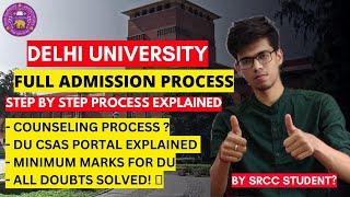 Delhi University full admission process 2023 Step by Step explained DU admission 2023 CUET 2023