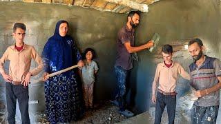 Cementing of the mountain kitchen with the help of Master Mustafa