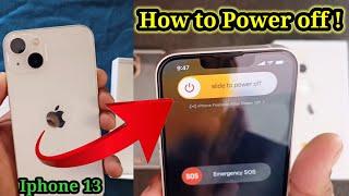 How to power off iphone 13  Iphone ko Switch off kaise kare   iphone 13 Ko switch off kaise kare