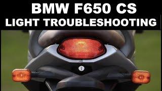 BMW F650 CS Scarver -  Fixing lighting issues