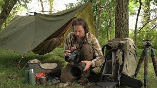 4 days Nature Photography and Wild Camping  the cameras lenses and outdoor equipment in my bag