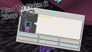 How to Make a NPC Shop Without Using Command Blocks 1.21