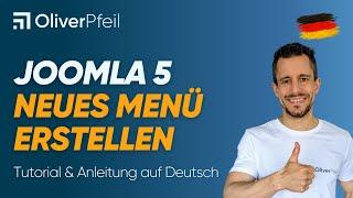 Joomla 5 - Neues Menü erstellen 