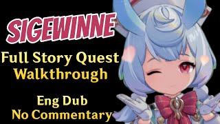 Sigewinne Full Story quest The warmth of Lies walkthrough  English Dub No Commentary