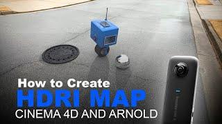 How to Create an HDRI Map for 3D with Insta360 Camera One Cinema 4D And Arnold 2021