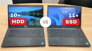 SSD vs HDD Speed Test  Windows 10 With HDD and Windows 11 With SSD  Awesome