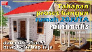 Rumah murah Cukup 20juta? bangun rumah tumbuh 4x5meter sederhana minimalis