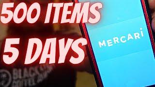 I listed 500 items on Mercari in 5 days AND this is what happened