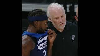 Gregg Popovich was Coaching Patrick Beverley in Spurs vs Timberwolves Game  #Shorts