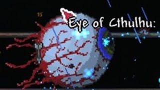 Terraria 1.4 Master Mode - Eye of Cthulhu Boss Fight