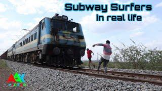 SUBWAY SURFERS in real life.