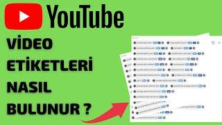 YOUTUBE ETİKET BULMAK - YOUTUBE ETİKET EKLEME - YOUTUBE ANAHTAR KELİME EKLEME -  vidiq  