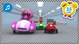 ️ POCOYO RACING ️  35 minutes   Nursery Rhymes & Baby Songs - Pocoyo