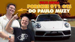 PORSCHE 911 DO PAULO MUZY NA VOLTA RÁPIDA Rubinho acelera o GTS de 480 cv e dá dicas de pilotagem