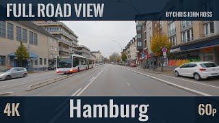 Hamburg Germany Stadtfahrt - City Tour  Rotherbaum - Harvestehude - Hoheluft - Eppendorf - 4K 60p